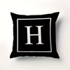 Minimalist Letter Pillow Cover Single Alphabet Print Cushion Case Personalized Initial Decor Pillow for Home  Dorm