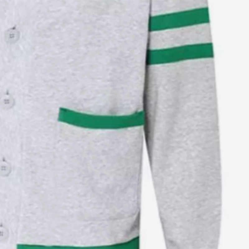 Puma Logo Print Button Pocket Loose Knit Sweater Unisex Sweater Gray 537517-04