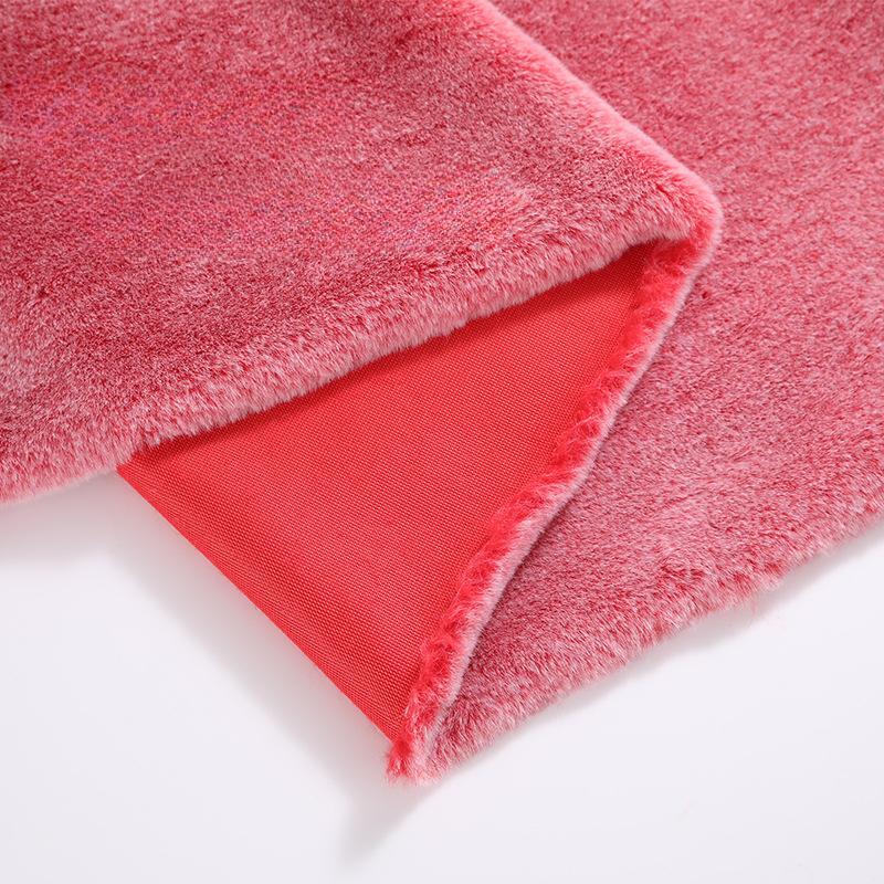 100x160cm Tissu Imitation Fourrure de Lapin Rex Poupée Manuel Bricolage Vêtements Col en Laine et Fourrure Coussin de Canapé Tapis de Sol Hauteur des Poils 1cm