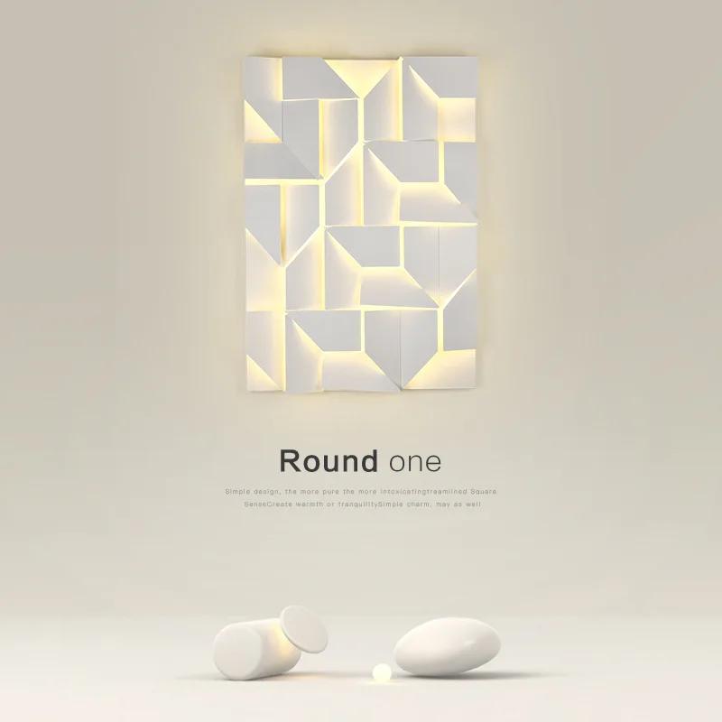 Wall Lamp Background Aisle Bedroom Living Room Restaurant Model Indoor LED Decoor Sconce Lighting