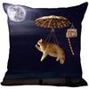 Bedroom Home Office Decor Pillowcase Square  Funny Cat Animal