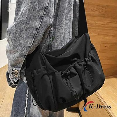 Daily String Canvas Cross Bag (2 Colors)