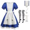 Anime Alice Princess Dress Maid Apron Dress Game Madness Returns Alice Cosplay Costume For Women Girls Halloween Party Costume