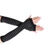 1 Pair Girl Fingerless Glove Simple Style Comfortable Knit Gloves Knitting Craft Girls Arm Covers Hand Cover for Outdoor Wearing