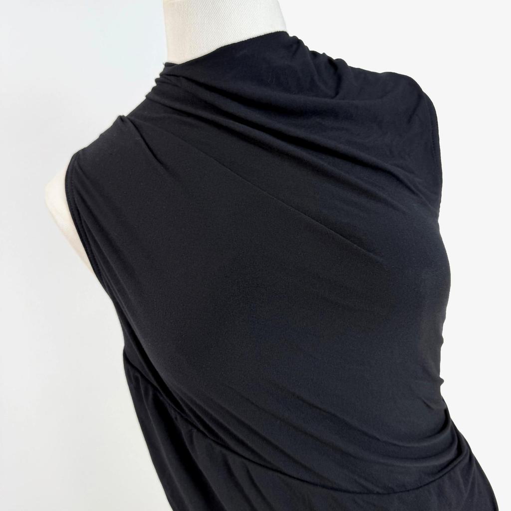 Women's Pleated Waist Cross Backless Sleeveless Top