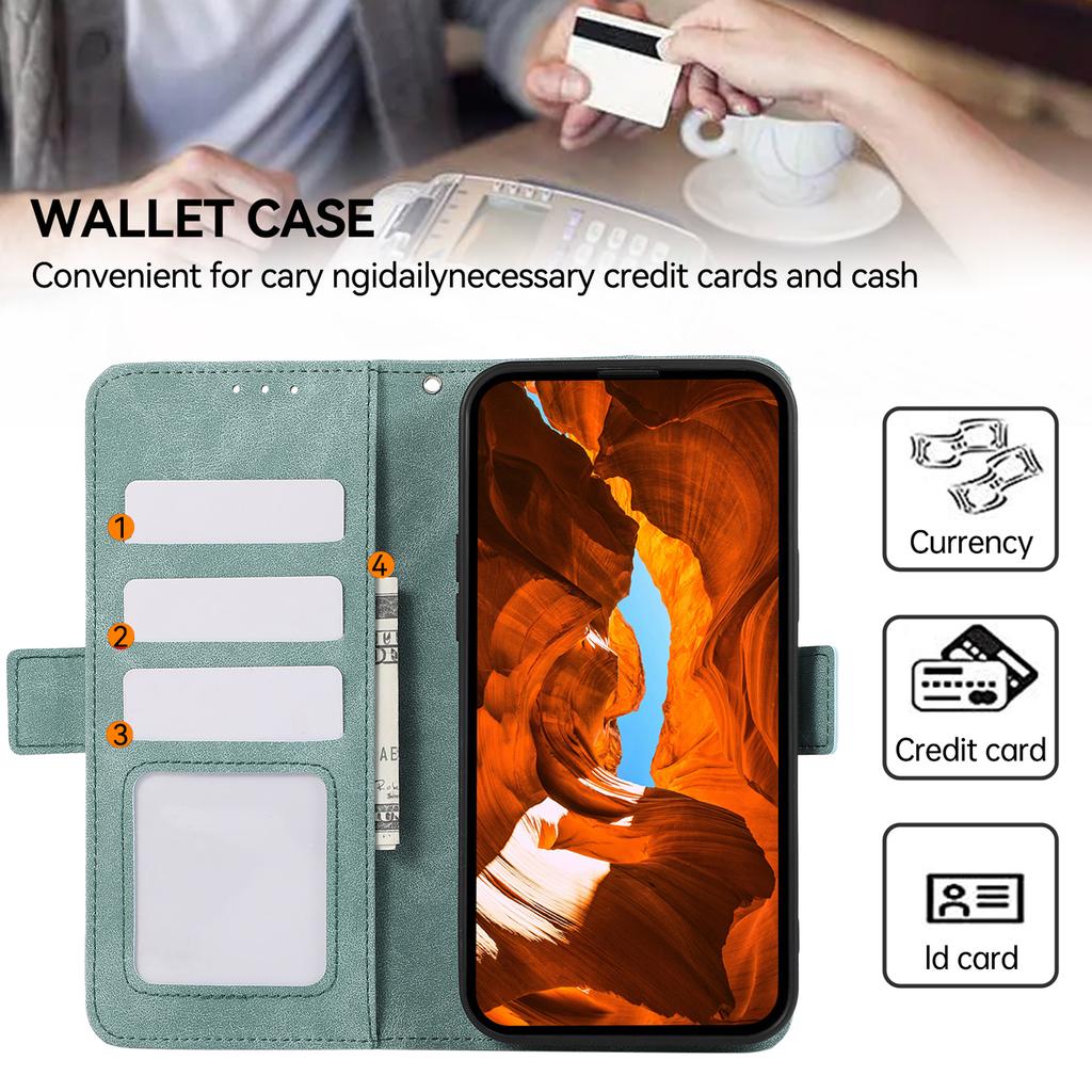 ABEEL For Xiaomi 14T Case PU Leather Folio Stand View RFID Blocking Phone Cover