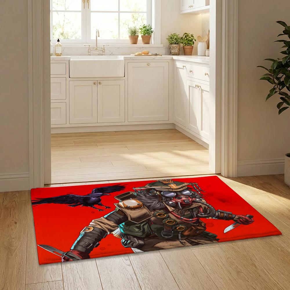 Anime Cool Hot A-Apex L-Legend Floor Mat Flannel Door Mat Non-Slip Bedroom Living Room Home Decor