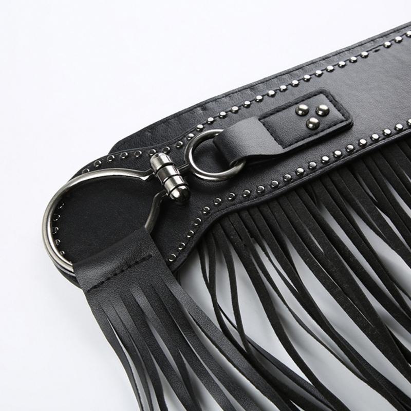 Waist Belt Rock and Roll for Club Cowgirl Rock and Roll Punk Vintage Belt Hot Girl WaistChain Studded Sexy Belt