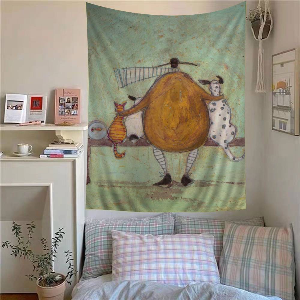 

SSam Toft Anime Chart Tapestry For Living Room Home Dorm Decor Art Home Decor 74x94cm(29x37in)