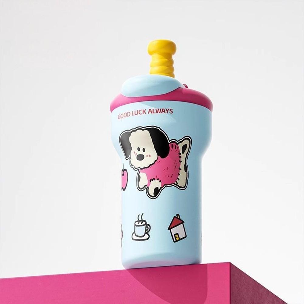 

Ceramic Coated Liner Vacuum Mug 700ML Coffee Cup New Insulated Cup Gifts рожевий червоний колір