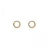 Elegant Zircon Circle Earrings from South Korea – Simple, Stylish, and Versatile Design