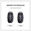 Car Key Case with Metal Buckle for 18-20 Dongfeng Fengguang 580/500/560 Remote Control