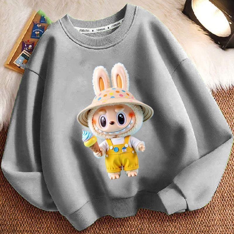 Children's Fashion Sweatshirts for Spring and Autumn, Casual Long-sleeved Sweatshirts for Boys and Girls