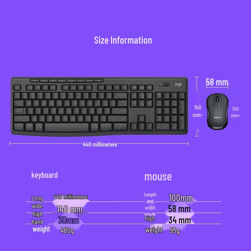 Logitech MK370 Wireless Keyboard and Mouse Combo