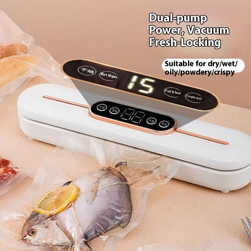 Vacuum Sealing Machine Automatic Vacuum Machine Sealing and Fresh-keeping Packaging Household Vacuum Sealing Machine