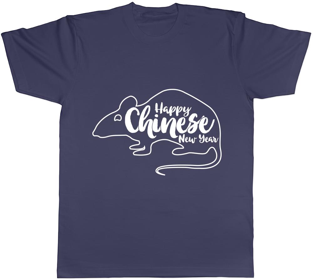 Happy Chinese New Year Rat Unisexs Unisexs Ladies TShirt Tee