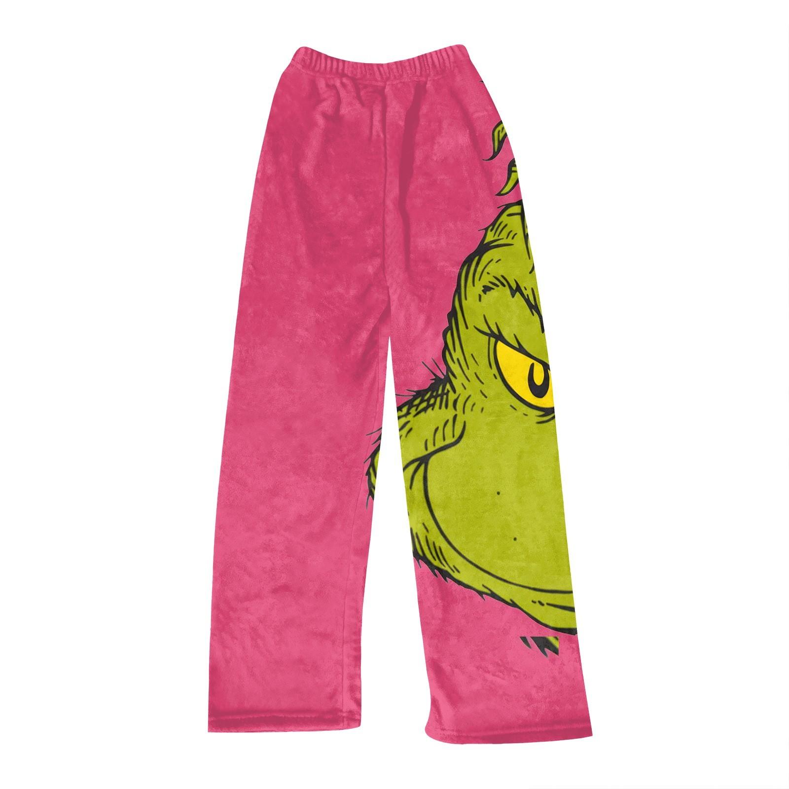 Women s Print Trousers Casual Pants XXS арбуз красный