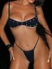 XS - L Halter Mini Micro Thong Bikini Women Swimwear Female Swimsuit Two-pieces Bikini Set Metal Rings Bather Bathing Suit Swim