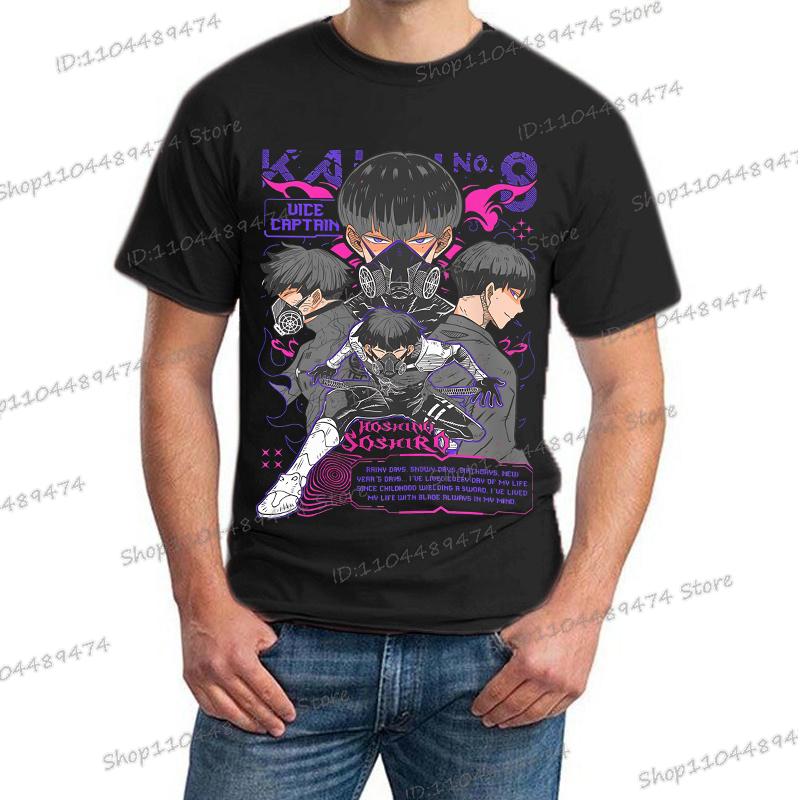 Y2K Tops Anime Kaiju No 8 T-shirt Soshiro Hoshina Lover Gift Manga T Shirt Japanese Manga Creative Women Men Trendy Tshirt