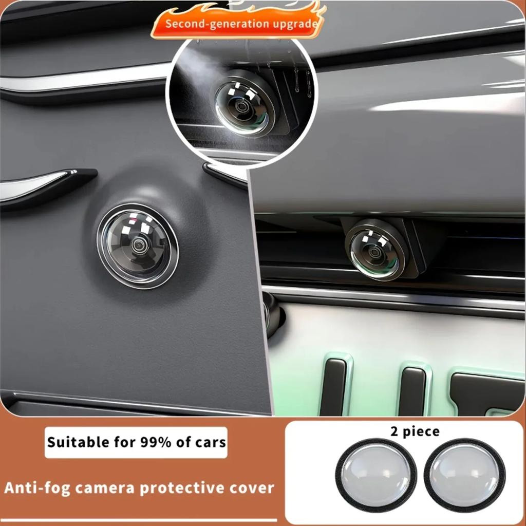 New Car Camera Lens 360 Panoramic Camera Protective Cover Anti-Scratch Dustproof Waterproof Parking Lens for Most SUV Sedan