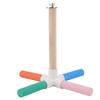 Parrot Cross Stand Stick Colorful Safe Healthy Matte Bird Cage Perch Stick with Nuts and Bolts for