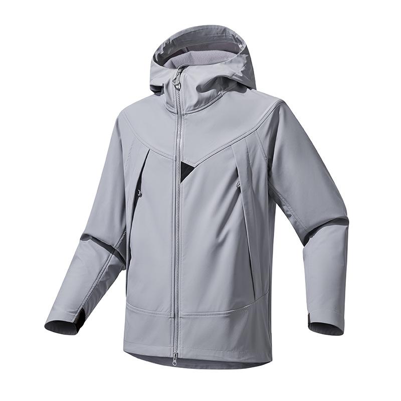 Spring and Autumn 2026 New Hooded Jacket Windproof Waterproof Anti-fouling Three-proof Breathable Outdoor Mountaineering Casual Jacket