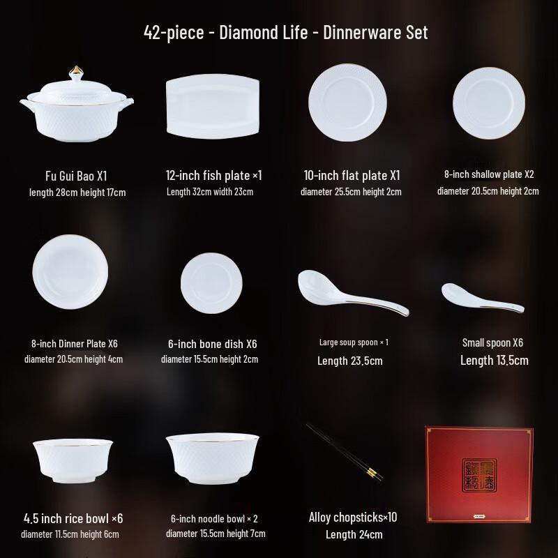 LISM Jingdezhen Ceramic Dinnerware Set