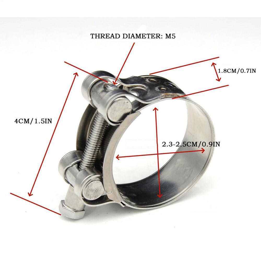1pcs Stainless Steel Powerful Hose Clamp Exhaust Air Water Pipes Durable Sealing Powerful Strength Repair Welding Tools