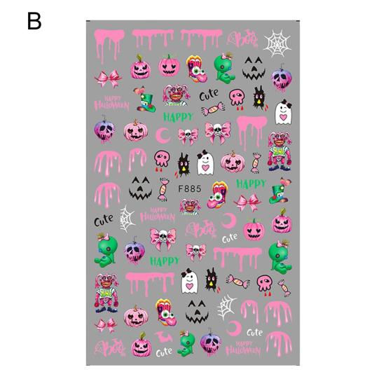 Naklejka na paznokcie świąteczna Wykwintna Ultracienka Łatwa Nieblaknąca Żywy Kolor Wzór Zastosuj Dekoracyjna Zdejmowalna