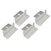 4PCS Solar Panel Z Brackets Aluminum Alloy Photovoltaic Panel Mounting Bracket Screw Kit for RV Trailer Boat