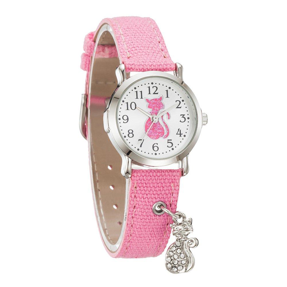 

[Tic Tac] DICK DOCK Детские часы с кварцевым аналоговым дисплеем Детские часы для девочек День защиты детей Зачисление в школу Поездки на работу Возвращение в школу День рождения