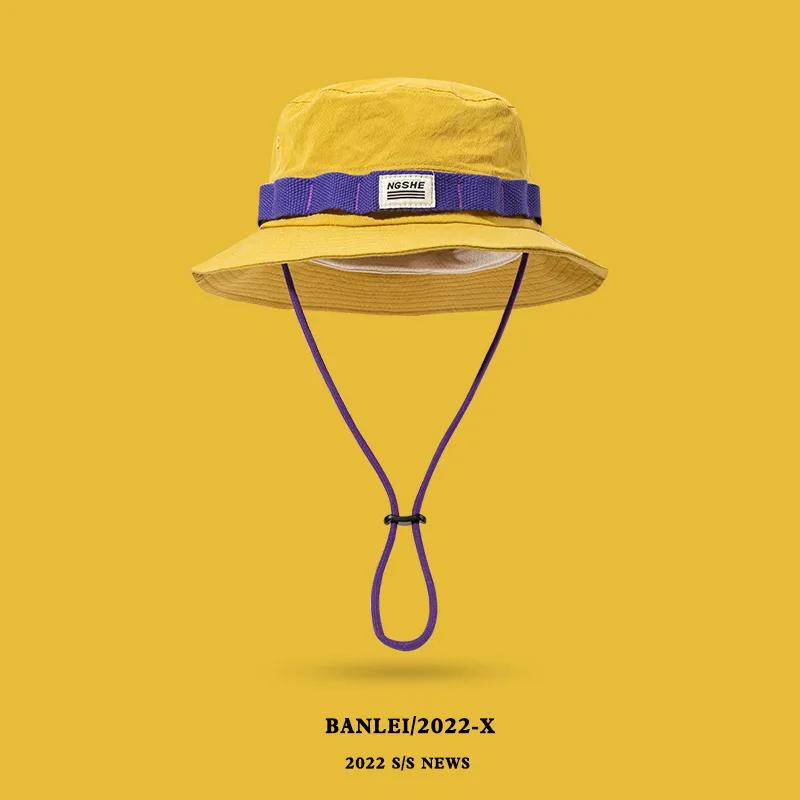 

Японская шляпа рыбака для мужчин и женщин, походные шляпы для весны и лета, дышащая шляпа-ведро, трендовая альпинистская шляпа от солнца, панама One Size