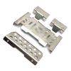 Stainless Steel Metal Bumper Chassis Armor Protection Skid Plate for Wltoys 104006 104010 104020 104026 RC Car Upgrade Parts