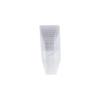 20pcs Square Cup Mouth Disposable Plastic Mousse Cups Ladder Appetizer Cup Dessert Cups  Pudding
