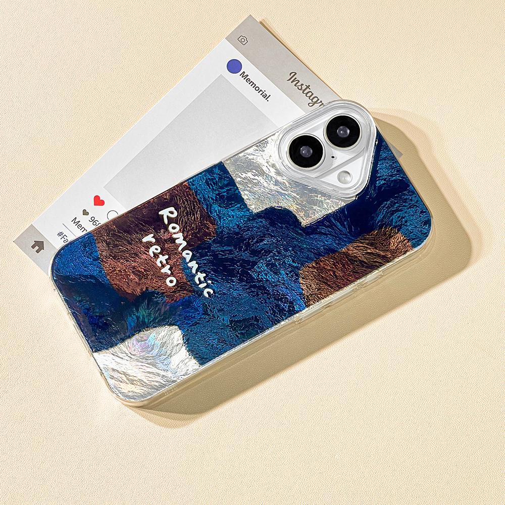 Handyhülle für iPhone 11 13 16 Pro Max iPhone 14 15 Pro Max 12 13 Pro Max 16 Plus 13 Pro 14 Pro Gletschermuster Hochwertige Farbe