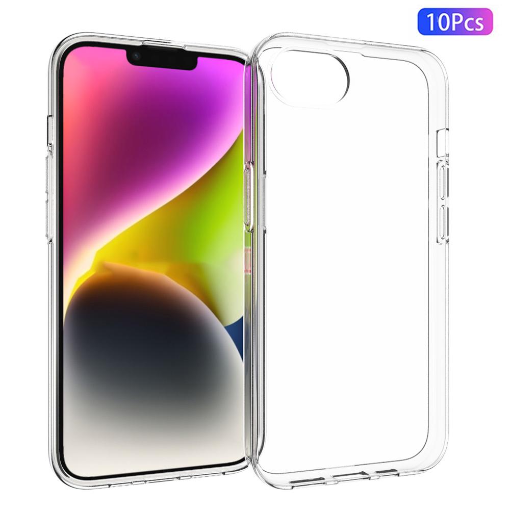 

10Pcs/Pack Phone Case for iPhone 16e Phone Cover TPU Shell with Inner Watermark-Free Texture A