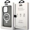 Karl Lagerfeld Klhmp15Lhmrskhk Iphone 15 Pro 6.1 Czarny/Black Hardcase Ring Stand Karl Head Magsafe