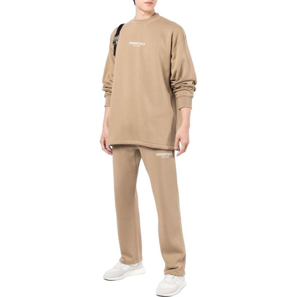 Fear of God Essentials Relaxed Crewneck Oak Men Tops Green 192BT212075F