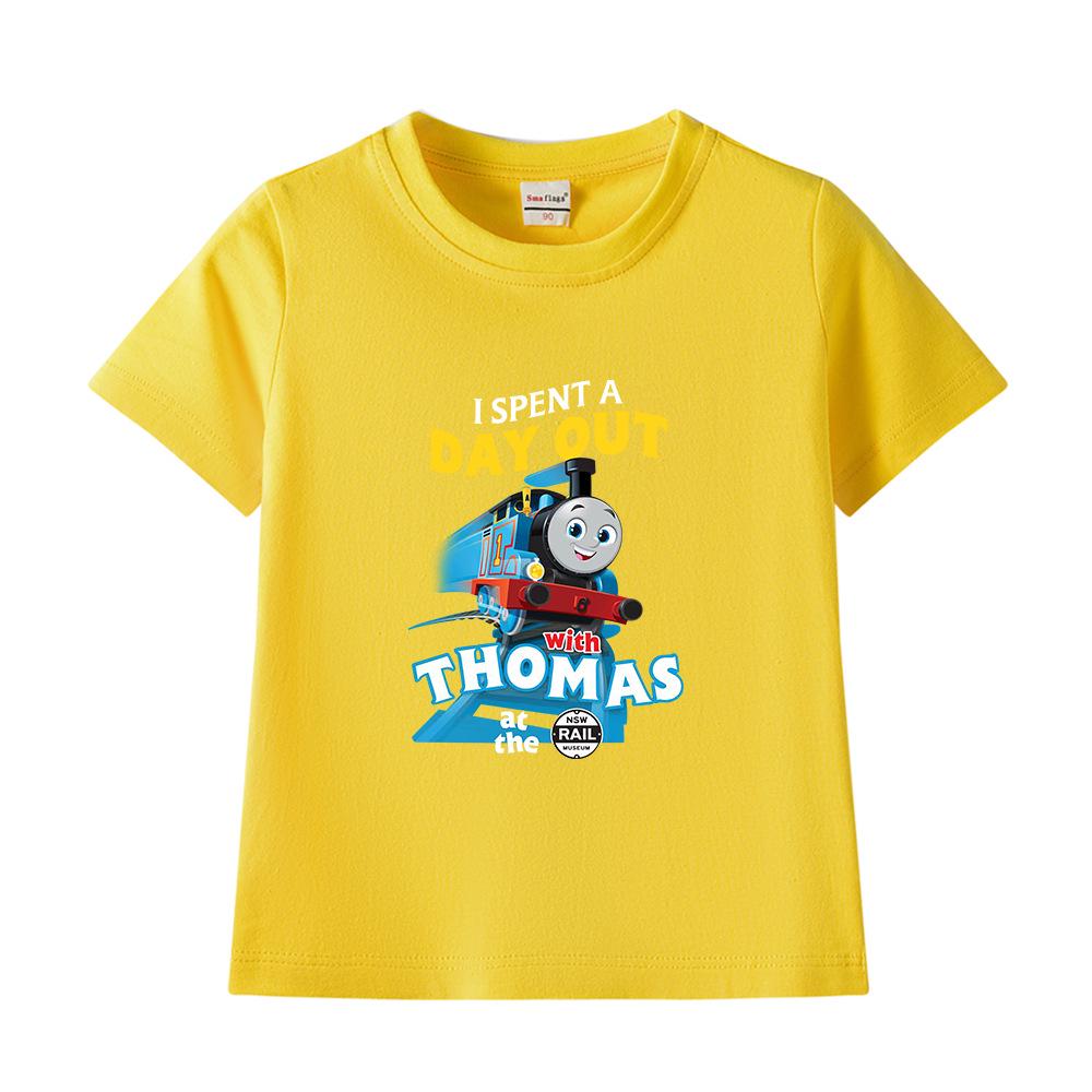 Boys' Pure Cotton Short-Sleeve Summer T-Shirt, 2022 New Children's Lightweight Half-Sleeve Top