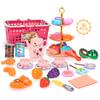 Piece Engaging 40 Kids Tea Party Picnic Toy Set With Assorted Food And Handy Basket For Delightful Playtime
