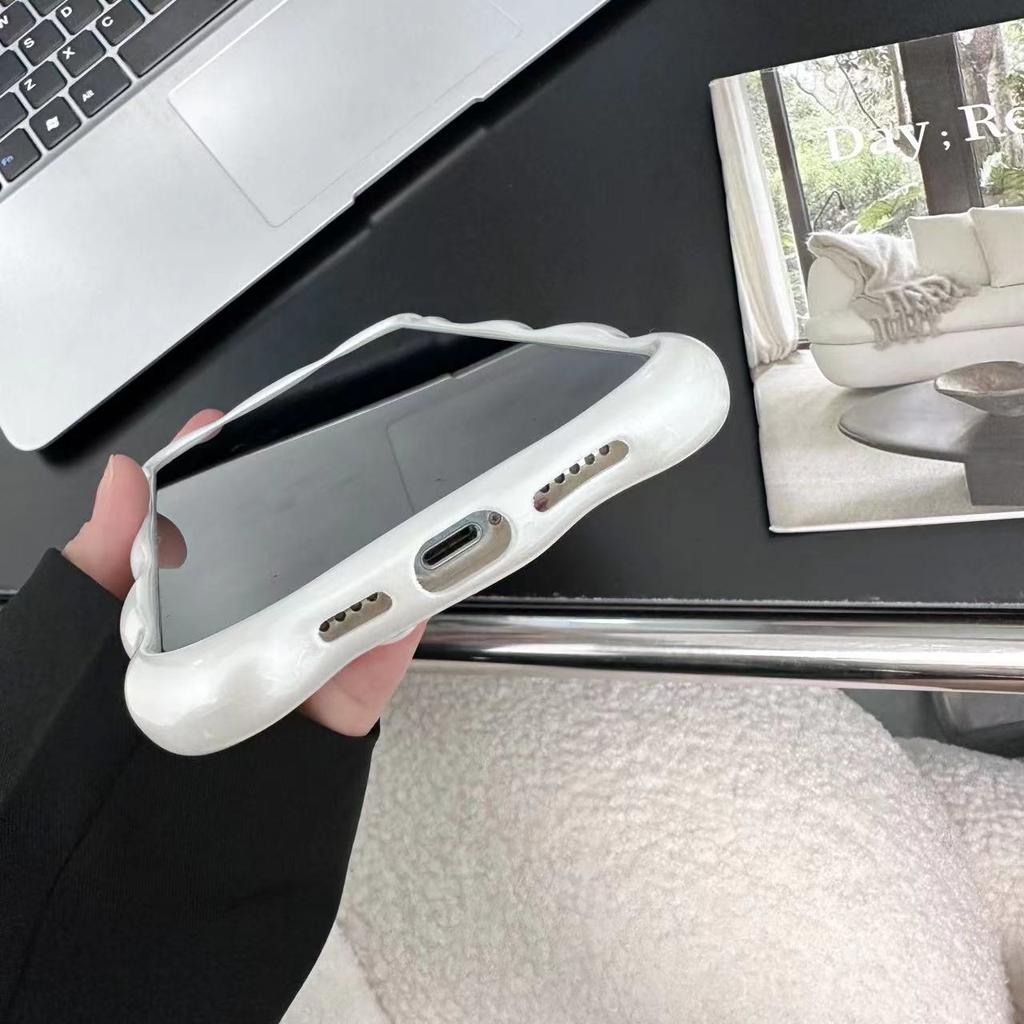 Super fairy cloud chain suitable for iPhone16Pro max Apple 17 mobile phone case 15 women 14 bubble case anti-drop