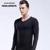 Men's Slim V-Neck Thermal Top - Lightweight Autumn/Winter Undershirt