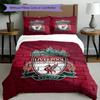 Set copripiumino 3 pezzi (1*Copripiumino + 2*Federe, Senza Nucleo),Set Biancheria da Letto con Stampa di Squadra di Calcio, Decorazione Camera da Letto, Stagione Unica, Regalo di Compleanno