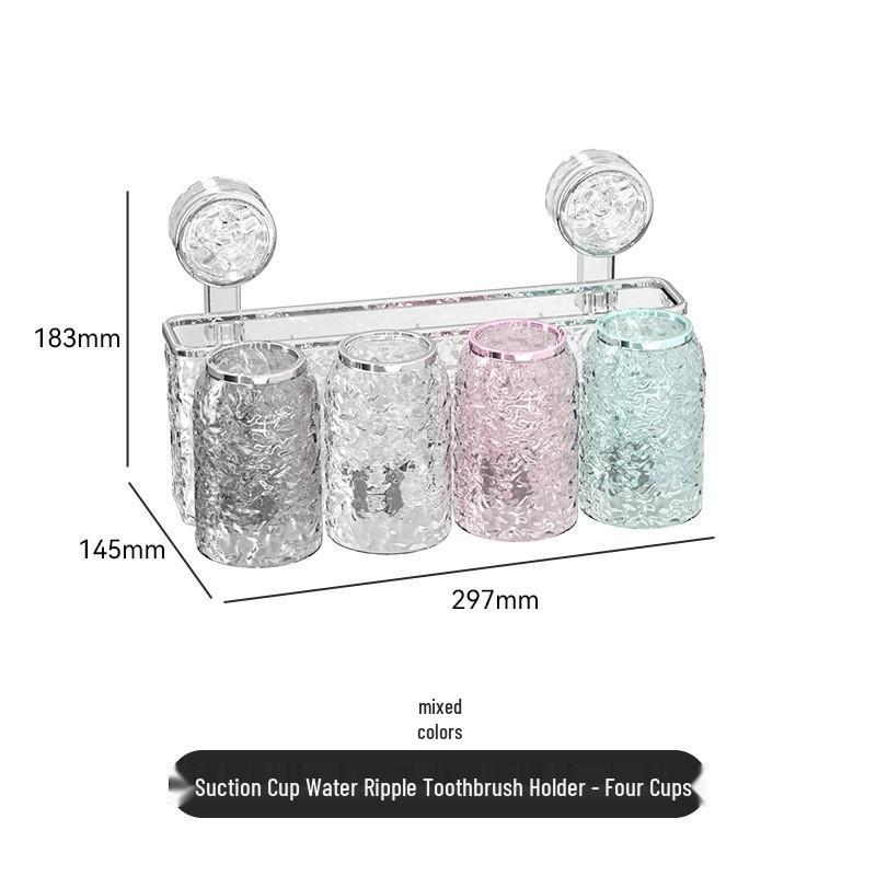 

Набір тримачів на присосках для електричної зубної щітки та склянки для полоскання