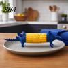 Safe Corn Forks Dinosaur Holders, Durable 3D Printing Lightweight Sturdy Prongs, Fun Cob Holders Fork, for Hot BBQ Party Dining Table Accessories