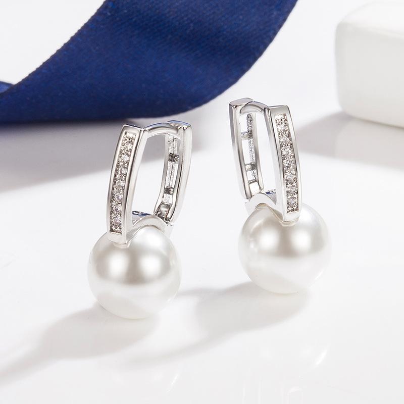 New 925 Sterling Silver Earrings Fashion AAA Zircon For Women Exquisite Student Girlfriend Jewelry Accessories Wedding PartyGood Product