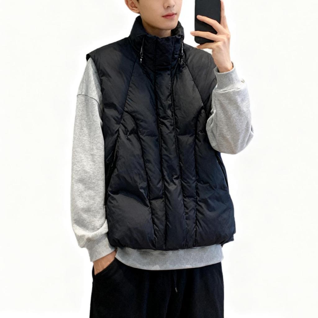 2025 High-End Three-Dimensional Design Sleeveless Jacket: Trendy, Thick, and Warm for Autumn and Winter