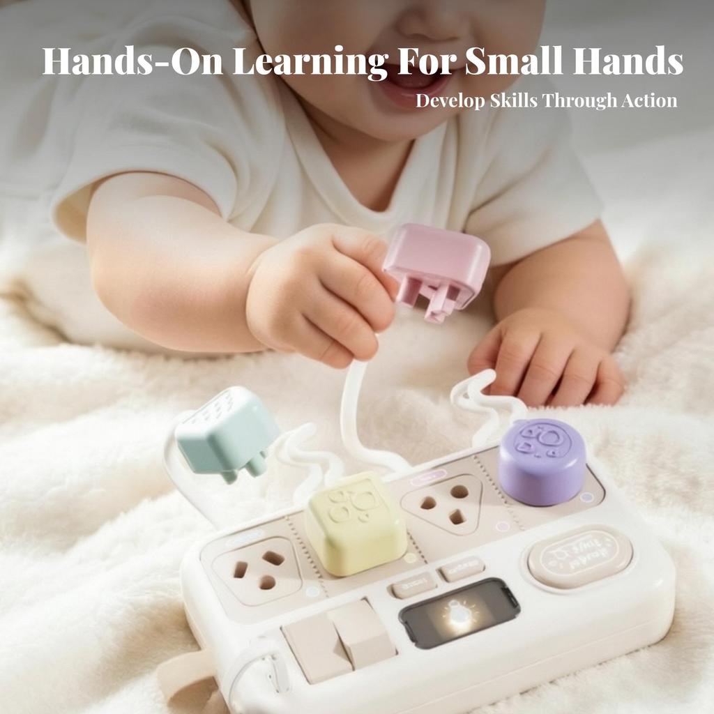 Busy Board with Switches Self-Directed Plug Toy Educational