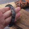 316L Stainless Steel Black Snake Chain Bracelet Men and Women Hip Hop Charm Biker Gothic Bracelet Gift Vintage Jewelry Wholesale