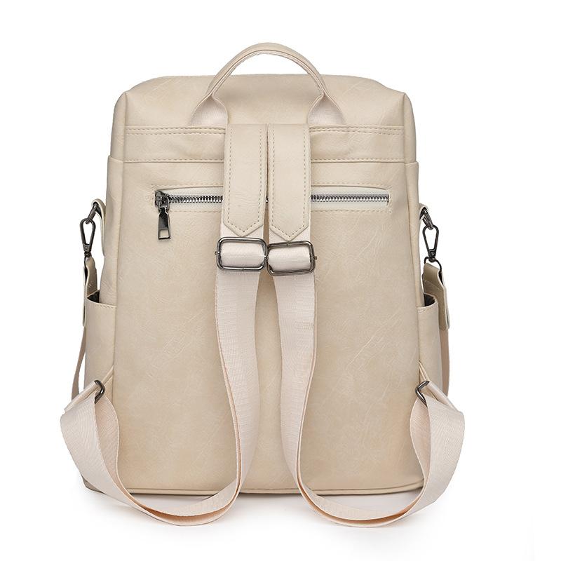 Backpack Women's Korean Edition Large Capacity Women's Backpack Backpack Women's Bag PU Women's Bag
